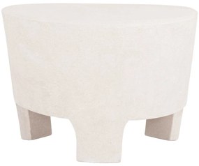 ΤΡΑΠΕΖΙ ΣΑΛΟΝΙΟΥ ΣΕΙΡΑ SANTORINI HM18053 MDF ΣΕ ΥΠΟΛΕΥΚΟ ΧΡΩΜΑ 54x61x40,5Υεκ.