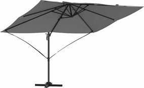 vidaXL Ομπρέλα ηλίου Ανθρακί 351 x 250 x 260 εκ