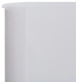 VidaXL Προστατευτικό Αέρα 9 Πάνελ Λευκό Άμμου 1200x120 εκ. Υφασμάτινο