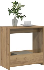 vidaXL Side Table Artisan Oak 50x26x50 cm Κατασκευασμένο ξύλο