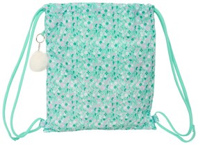 Σχολική Τσάντα με Σχοινιά Safta Cuore Μέντα 35 x 40 x 1 cm