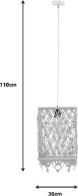 Φωτιστικό οροφής Maton Inart E27 φυσικό 30x22x110εκ