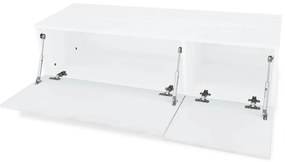 vidaXL Έπιπλο Τηλεόρασης Γυαλιστερό Λευκό 120x40x34 εκ. Επεξ. Ξύλο