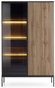 Βιτρίνα Sento 104x39x166cm Anthracite