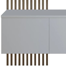 Έπιπλο εισόδου Arika pakoworld λευκό-sonoma 100x37x199.5εκ