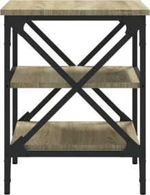 vidaXL Βοηθητικά Τραπέζια 2 τεμ. Sonoma Δρυς 40x42x50 εκ. Επεξ. Ξύλο