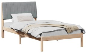 vidaXL Σκελετός Κρεβατιού Καφέ 100 x 200 cm Στερεά ξυλεία πεύκου