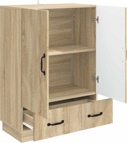 vidaXL Πλαϊνό γραφείο με συρτάρι Sonoma Δρυς 66 x 34,5 x 92 εκ.