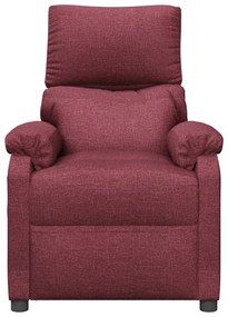 vidaXL Πολυθρόνα Ανακλ. Μπορντό Υφασμάτινη