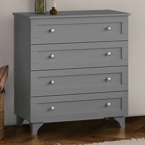 Συρταριέρα Emily Megapap χρώμα ανθρακί 80x42x85εκ.-GP055-0012,2