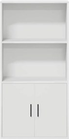 vidaXL Βιβλιοθήκη Λευκή 60x24x120 εκ. από Επεξεργασμένο Ξύλο