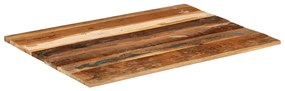 vidaXL Επιφάνεια Τραπεζιού Ορθ. 60x80 εκ 15-16 χιλ Μασίφ Ανακ. Ξύλο