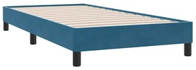 BOX SPRING ΚΡΕΒΑΤΙ ΜΕ ΣΤΡΩΜΑ ΣΚΟΥΡΟ ΜΠΛΕ 80X210 ΕΚ. ΒΕΛΟΥΔΙΝΟ 3318097