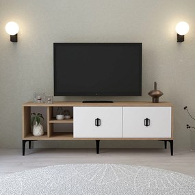 Έπιπλο Τηλεόρασης Sapphire Δρυς / Λευκό DEBUFRE 150x35x18