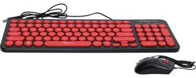ALCATROZ WIRED MOUSE AND KEYBOARD JELLYBEAN U2000 B.RED