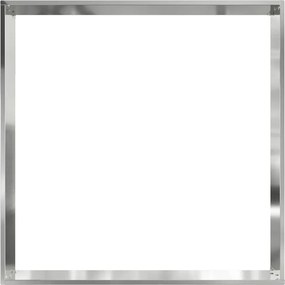 vidaXL Περίγραμμα γκαζόν Ασημί 60 x 60 x 13 εκ Επικαλυμμένος Χάλυβας
