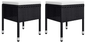 vidaXL Σετ Τραπεζαρίας Κήπου 5 Τεμαχίων Μαύρο