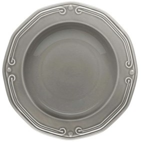 Πιάτο Βαθύ Athénée 07-13677 Φ23cm Grey Estia Πορσελάνη