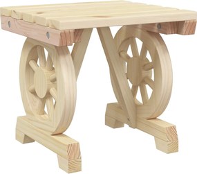 vidaXL Υποπόδια Κήπου 2 τεμ. από Μασίφ Ξύλο Ελάτης