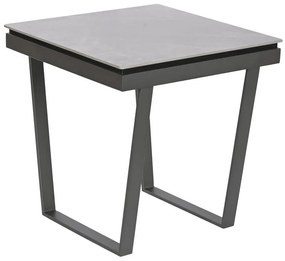 Βοηθητικό Τραπέζι Home ESPRIT Γκρι Μέταλλο 51 x 51 x 53 cm
