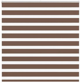 vidaXL Ζέβρα τυφλή Καφέ Πλάτος υφάσματος 145,9 εκ. Πολυεστέρας