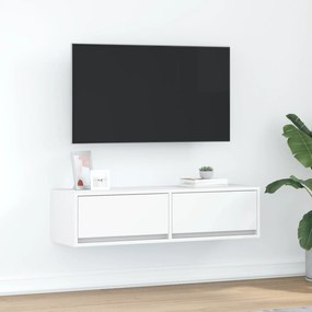 vidaXL Ντουλάπι Τηλεόρασης Λευκό 100x31x25,5 εκ Επεξεργασμένο Ξύλο