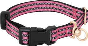 vidaXL Λουρί Σκύλου με Οδηγό και Κολάρο Ρυθμιζόμενο Ροζ L