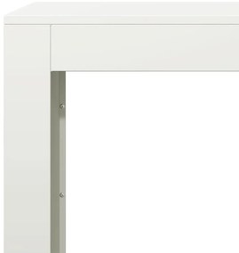 vidaXL Ράφι Καυσόξυλων Λευκό 60x40x100 εκ. Ατσάλινο