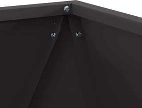 vidaXL Γλάστρα Μαύρο 40 x 40 x 40 cm Ατσάλι