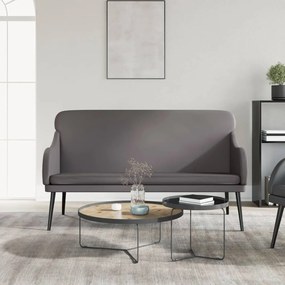 vidaXL Πάγκος Γκρι 110x76x80 εκ. από Συνθετικό Δέρμα