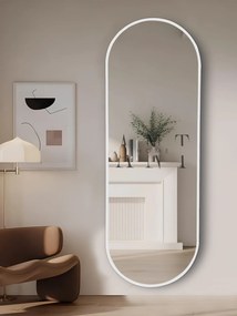 Stewehome Ελλειπτικός καθρέφτης τοίχου από γυαλί 180x60 cm