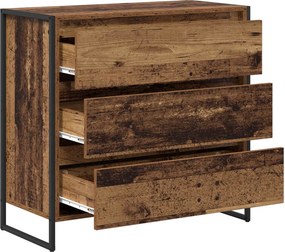 vidaXL Πλαϊνό γραφείο Παλιό Ξύλο 79 x 36 x 75.5 εκ. Επεξεργασμένο ξύλο