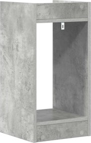 vidaXL Βάση φυτών με ράφι 2 pcs Σκυρόχρωμο Γκρι 30 x 30 x 60 cm