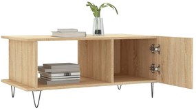vidaXL Τραπεζάκι Σαλονιού Sonoma Δρυς 90x50x40 εκ. Επεξεργασμένο Ξύλο