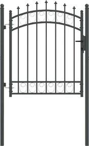 vidaXL Πύλη Φράχτη με Ακίδες EMMEN 125 x 100 εκ