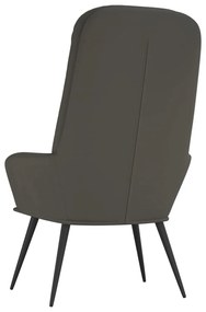 vidaXL Πολυθρόνα Relax Σκούρο Γκρι Βελούδινη