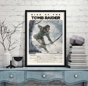 Πόστερ &amp; Κάδρο Tomb Raider GM165 30x40cm Μαύρο Ξύλινο Κάδρο (με πόστερ)