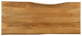 Επιφάνεια Τραπεζιού 140x60x2,5 εκ. Live Edge Μασίφ Ξύλο Μάνγκο