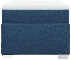 Κρεβάτι Boxspring με Στρώμα Μπλε 100 x 200 εκ. Υφασμάτινο - Μπλε