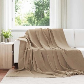 vidaXL Κουβέρτα Καμηλοπάρδαλη 240 x 270 εκ. Μαλλί