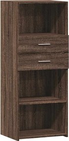 vidaXL Ντουλάπι Καφέ Δρυς 50x42,5x124 εκ. από Επεξεργασμένο Ξύλο