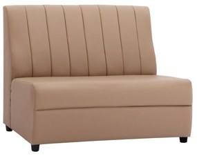 Sofa Landon  from synthetic leather in cappuccino shade 121x66x93cm