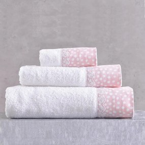 Πετσέτες Cute (Σετ 3τμχ) Pink Ρυθμός Σετ Πετσέτες 70x140cm 100% Βαμβάκι