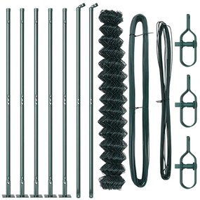 vidaXL Στύλος Περιφράξεων Πράσινο 10 x 1,6 μ (60 x 60 mm δίχτυ)