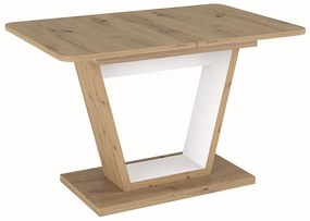 80-2000 TABLE NIGEL OAK ARTISAN / WHITE MAT 120(160)X80 (D) DIOMMI NIGELDABM120D, 1 Τεμάχιο