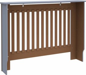 vidaXL Καπάκι Καλοριφέρ 2 pcs Γκρι 112 x 19 x 81,5 cm