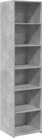 vidaXL Ντουλάπι Γκρι Σκυροδέματος 45x41x185 εκ. Επεξεργασμένο Ξύλο