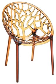 CRYSTAL AMBER TRANSPARENT ΠΟΛΥΘΡΟΝΑ Ελ. ποσότητα 4 τεμ. / Η Τιμή είναι τεμαχίου