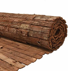 vidaXL Φράχτης από φλοιό δέντρου Καφέ 400 x 125cm Φλοιός