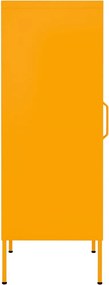 vidaXL Ντουλάπι Αποθήκευσης Μουσταρδί 42,5x35x101,5 εκ. από Ατσάλι